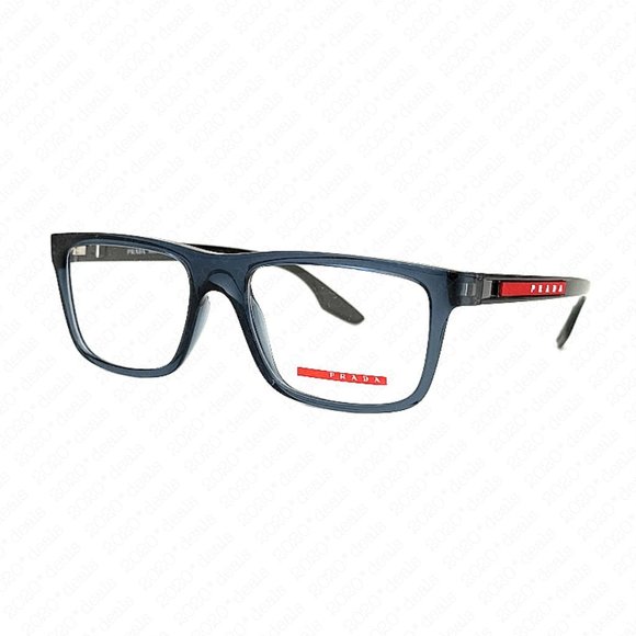 PRADA Linea Rossa Men's PS 02OV CZH1O1 53mm Blue Transparent Eyeglasses - Picture 3 of 12